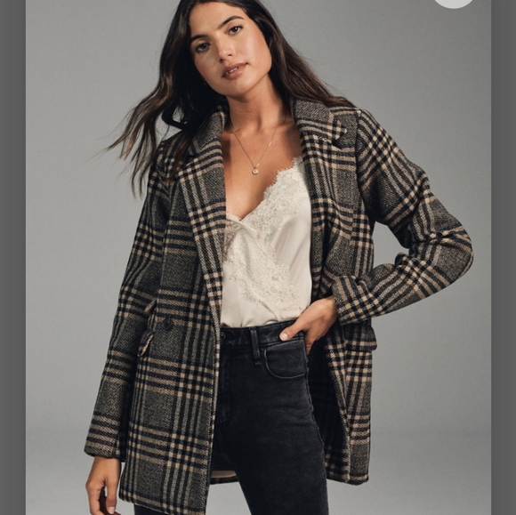 Abercrombie Small Plaid Blazer - Picture 1 of 12